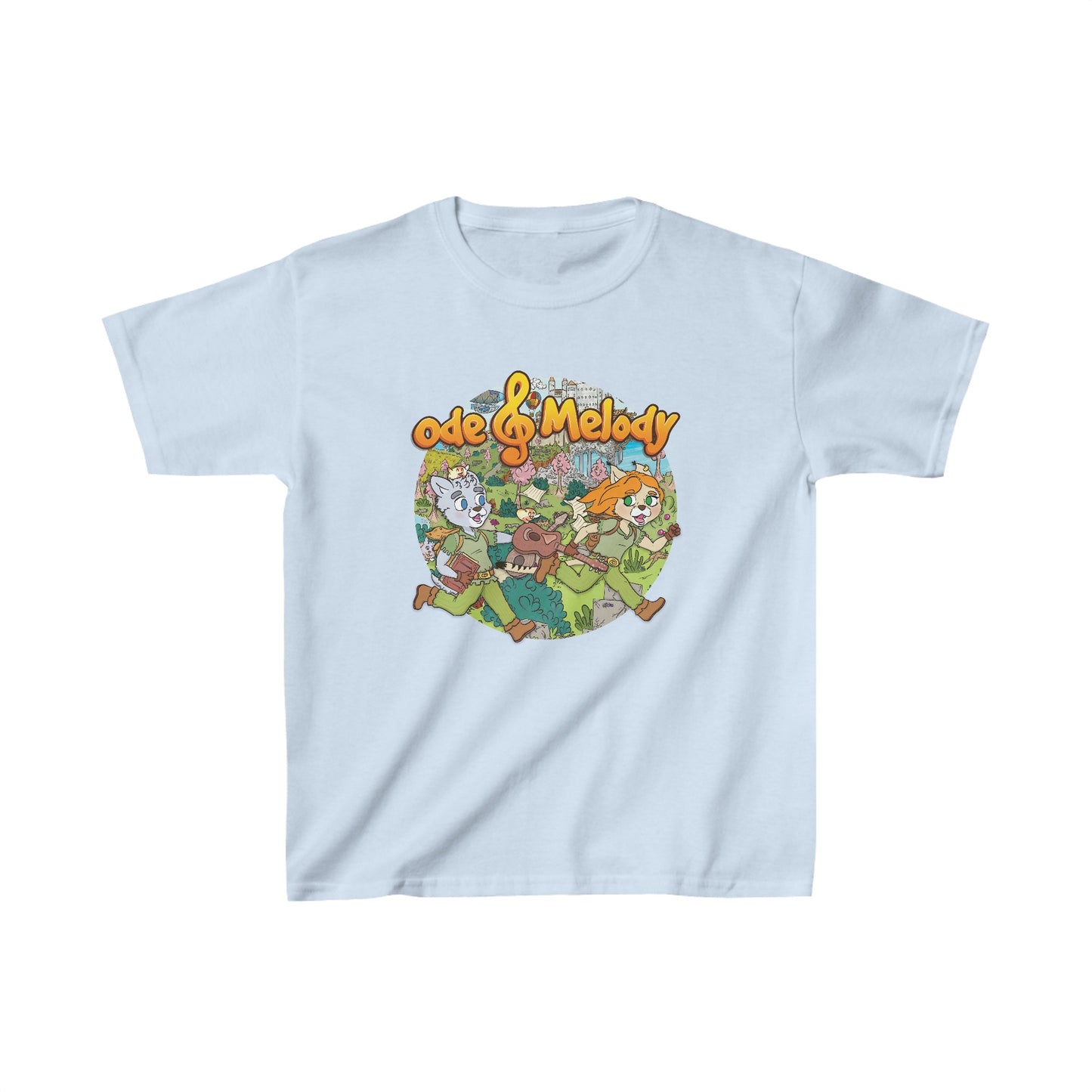 Ode & Melody in Symphonia Kids Heavy Cotton T-Shirt