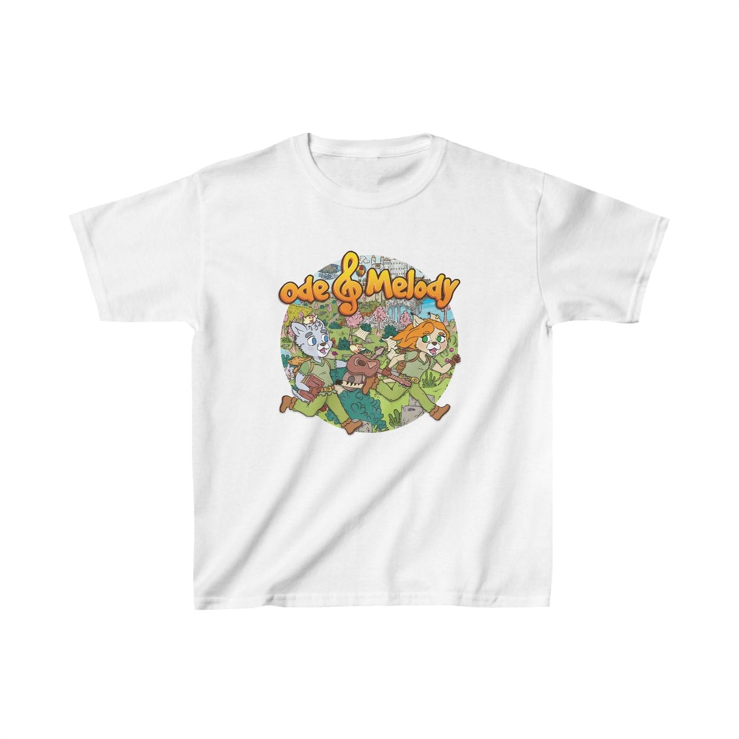 Ode & Melody in Symphonia Kids Heavy Cotton T-Shirt