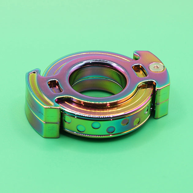 Oil Slick Fidget Spinner Ring - Copper