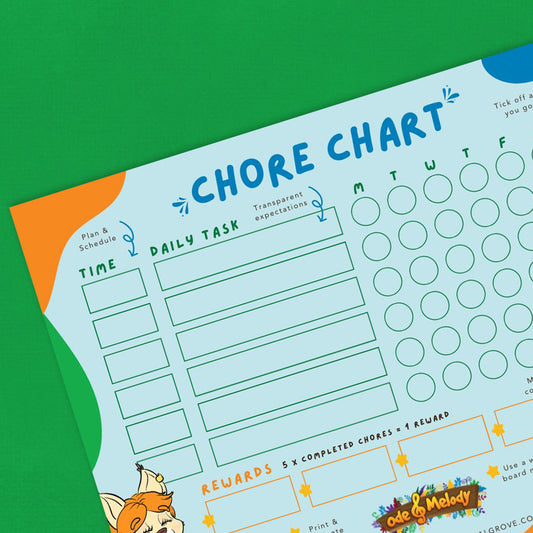 Ode & Melody Chore Chart (Digital PDF)